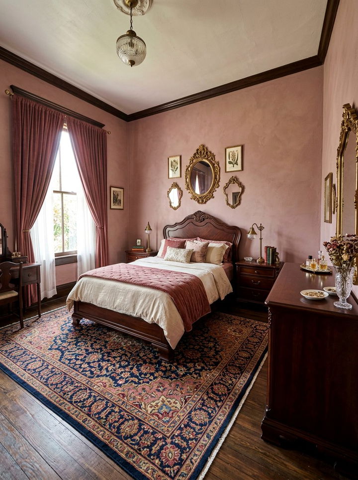 Dusty Rose Bedroom - 30 bedroom pink walls