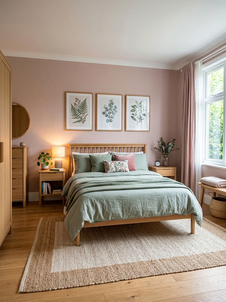 Dusty pink and sage green bedroom - 30 dusty pink bedroom ideas