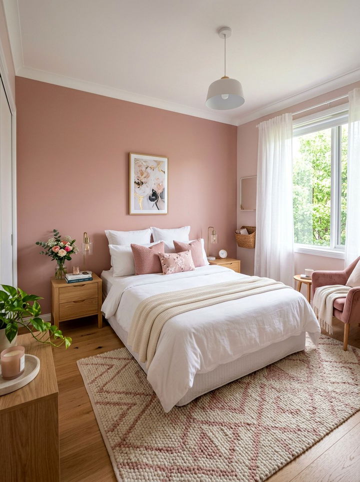 Dusty pink guest bedroom - 30 dusty pink bedroom ideas