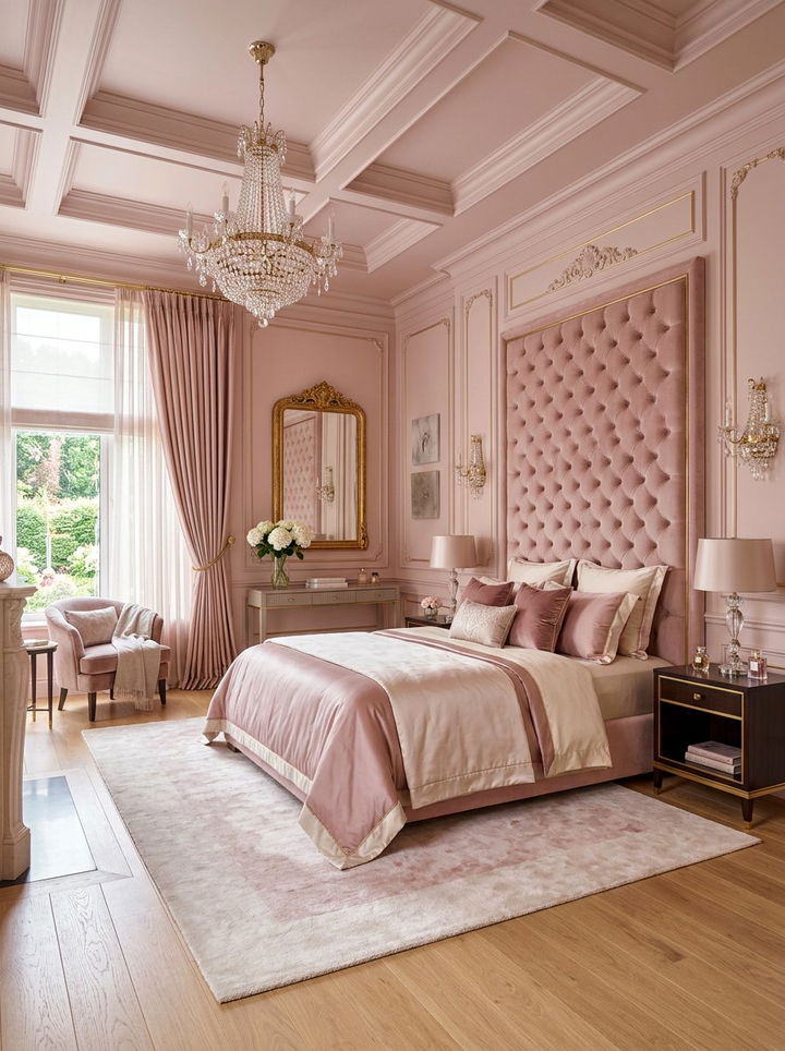 Dusty pink luxury bedroom - 30 dusty pink bedroom ideas
