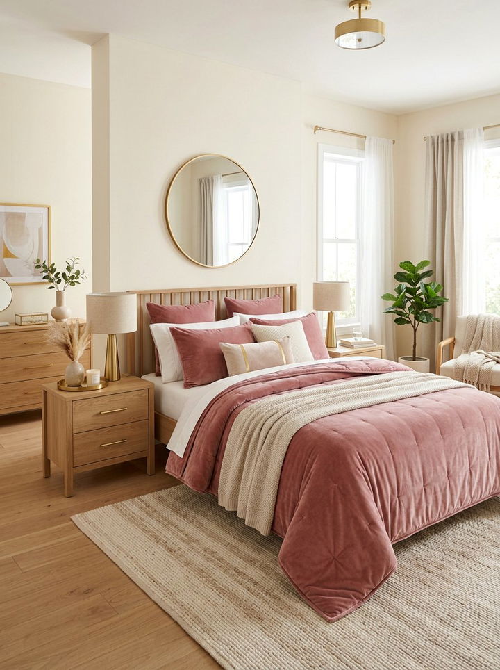 Dusty rose comforter - 30 bedroom comforters