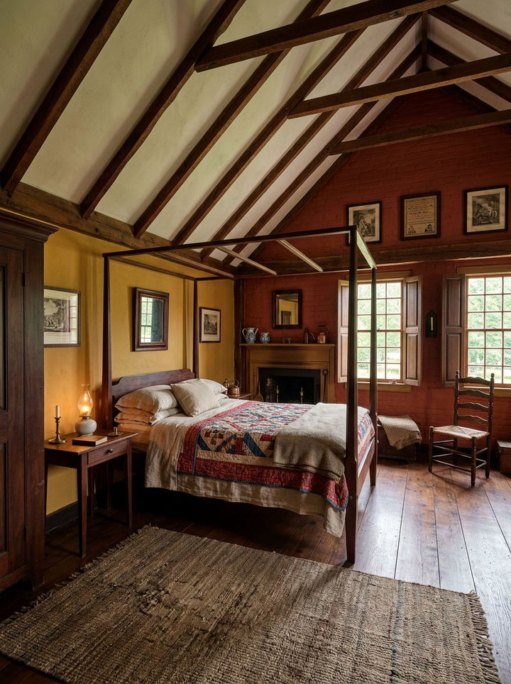 Dutch colonial bedroom - 30 historic home bedroom ideas