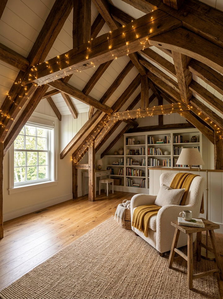 EXPOSED BEAM ATTIC - 30 attic bedroom ideas