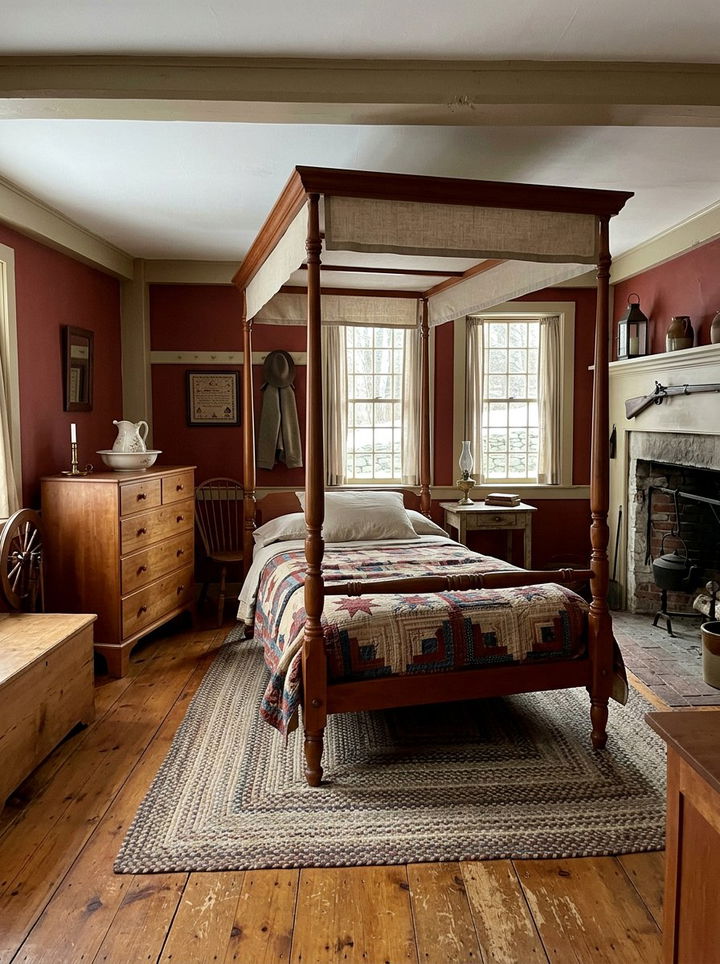 Early American Bedroom - 30 antique bedroom ideas