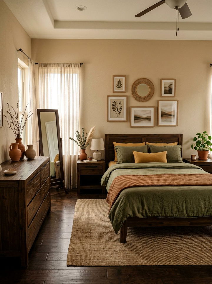 Earth Tone Bedroom - 30 minimalist bedroom ideas