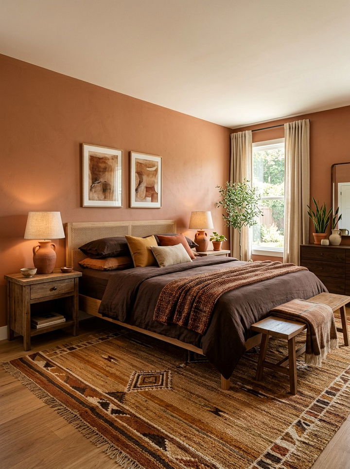 Earth Tone Bedroom - 30 peaceful bedroom ideas