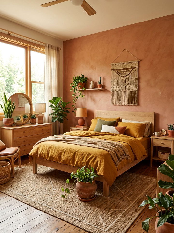 Earth Tone Mustard Yellow Bedroom - 30 mustard yellow bedroom ideas