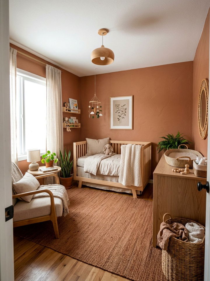 Earth tone nursery - 30 baby bedroom ideas