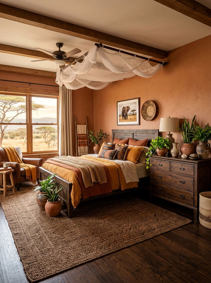 Earth tone safari bedroom - 30 safari bedroom ideas