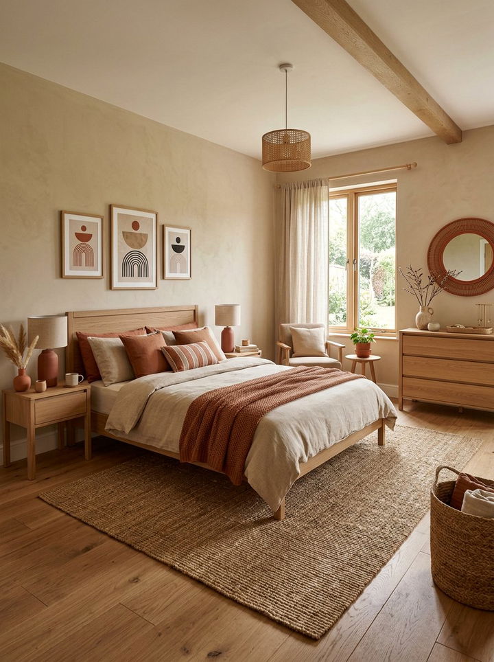 Earthy Beige Bedroom - 30 minimalist beige bedroom ideas