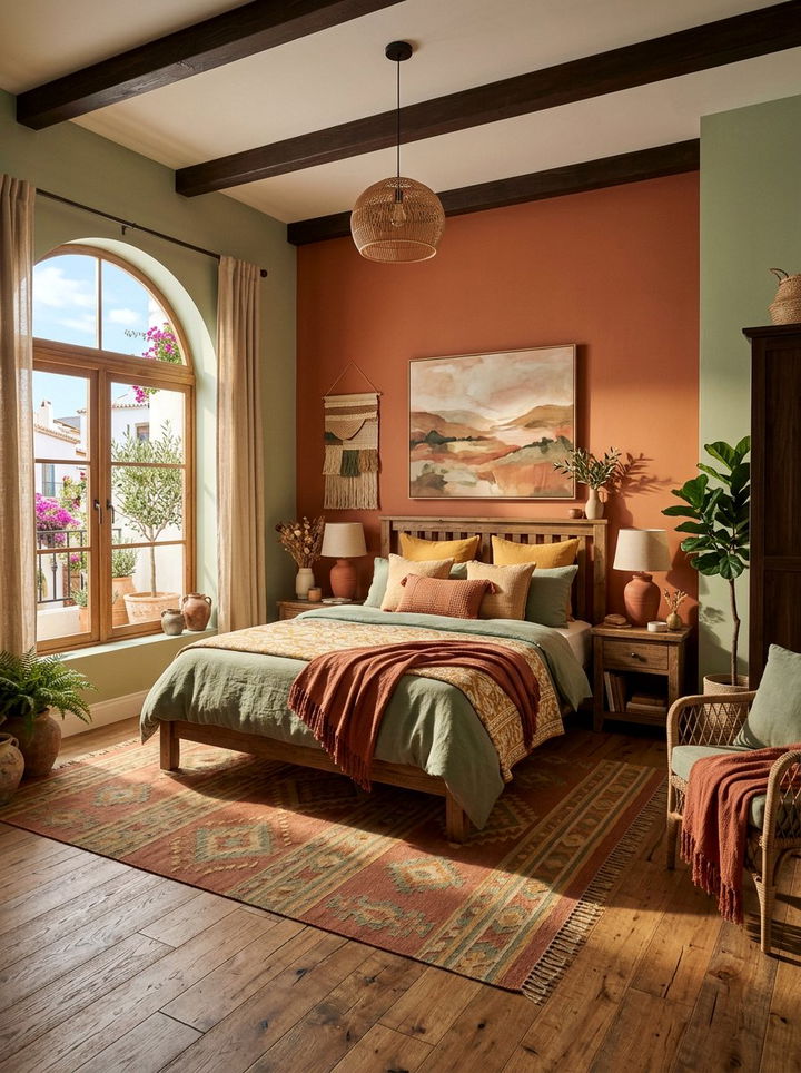 Earthy Color Palette Bedroom - 30 Tuscan bedroom ideas