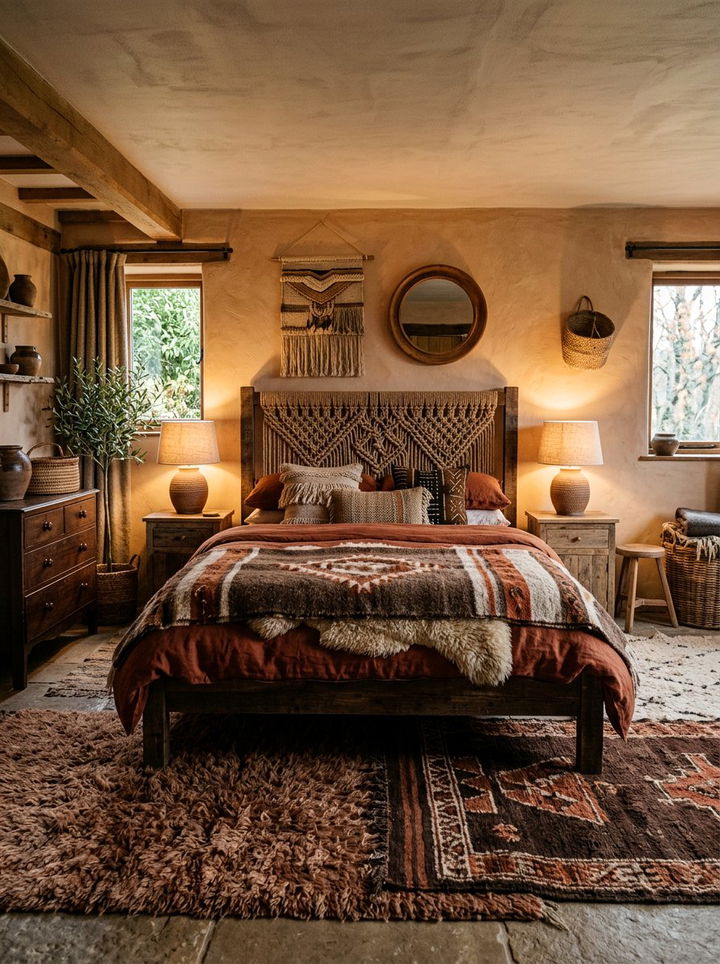 Earthy Handwoven Bedroom - 30 handwoven bedroom ideas