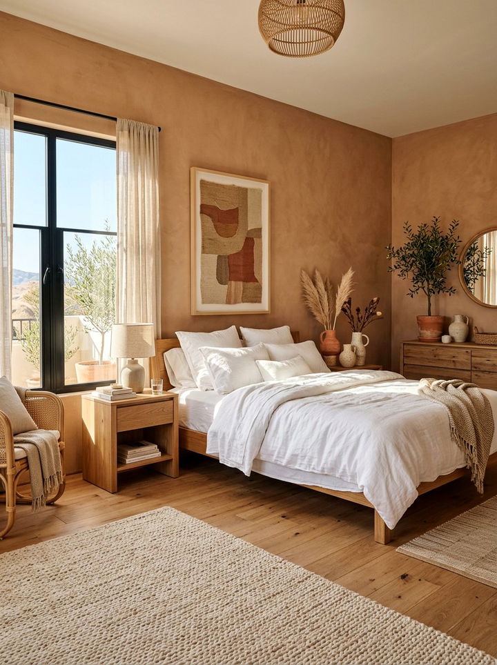 Earthy Terracotta Bedroom - 30 move in ready bedroom ideas