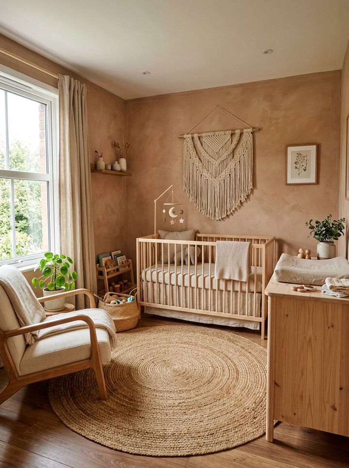 Earthy Tone Baby Room - 30 newborn bedroom ideas