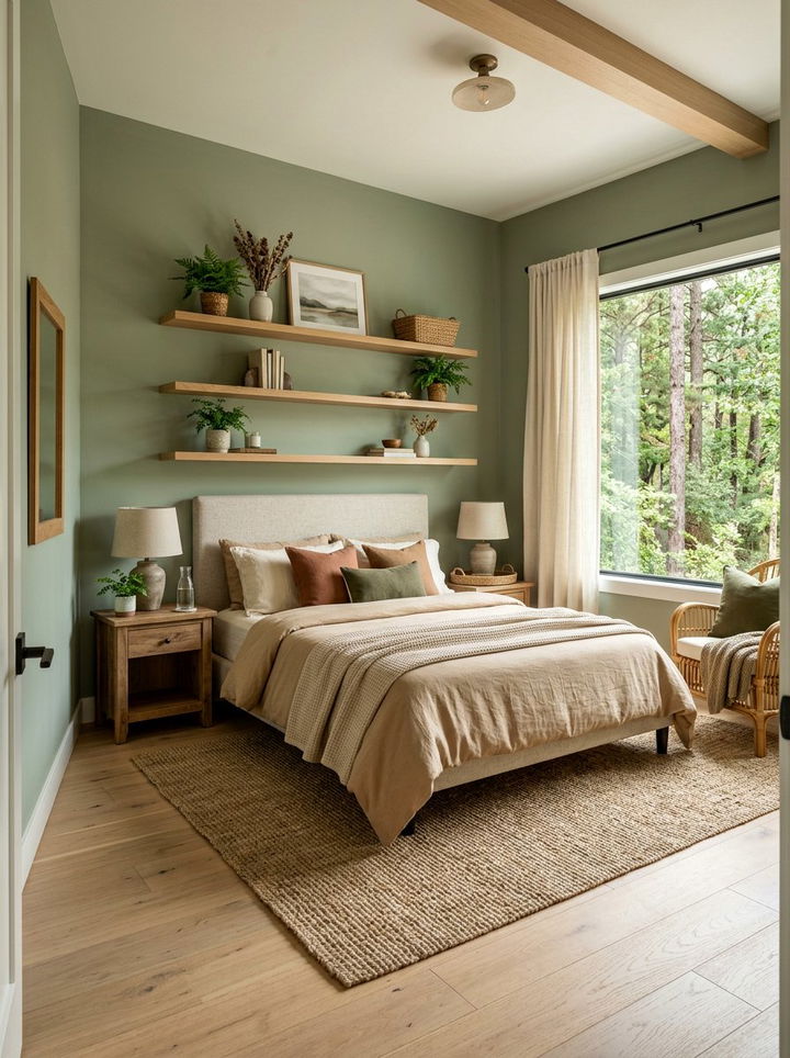Earthy Tone Guest Room - 30 bedroom warm settings