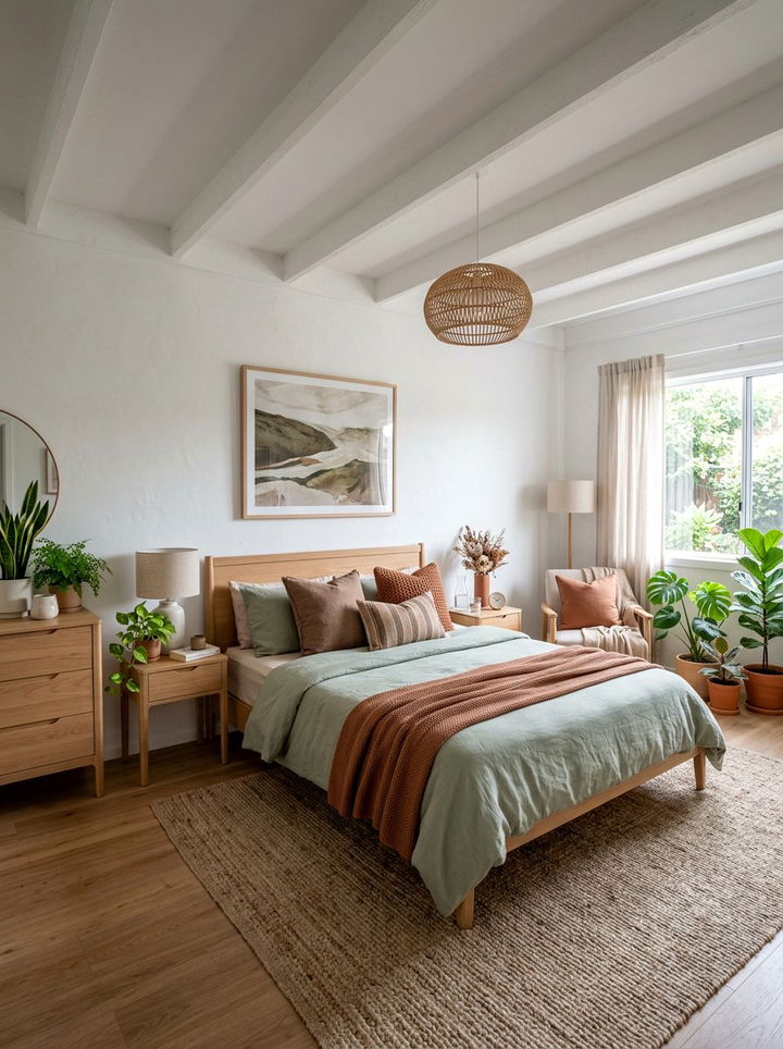 Earthy tone palette - 30 Danish bedroom ideas