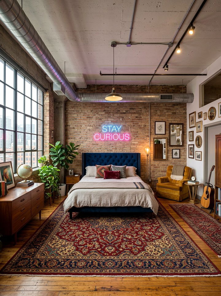 30 Cool Exposed Ductwork Bedroom Ideas for Urban Lofts