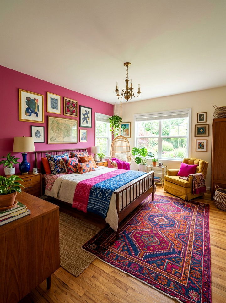 Eclectic Colorful Bedroom - 30 instant bedroom ideas