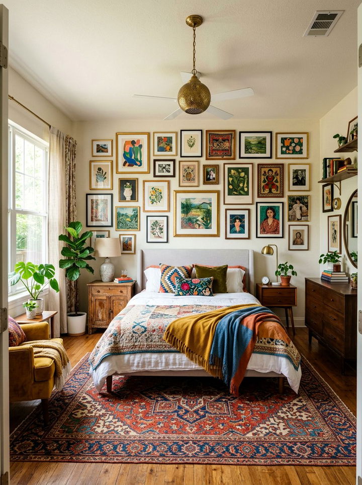 Eclectic Eggshell Bedroom - 30 eggshell bedroom ideas