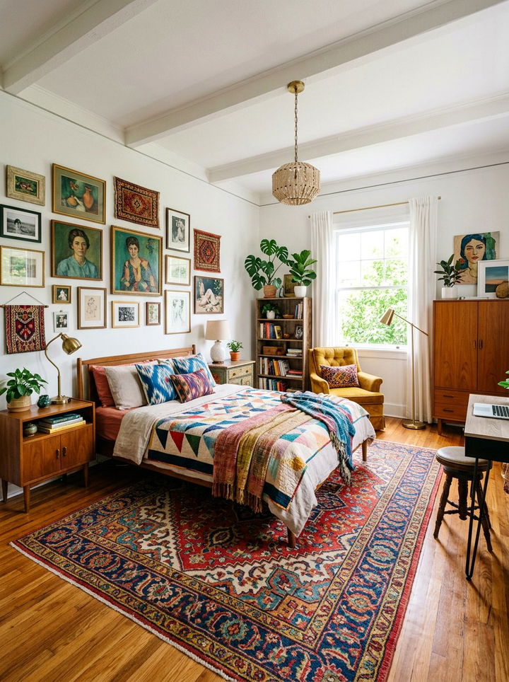 Eclectic Square Bedroom - 30 square bedroom ideas