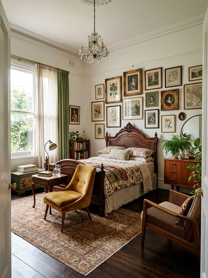 Eclectic Vintage Master Bedroom - 30 magazine bedroom ideas