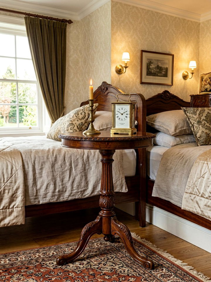 Edwardian Pedestal Nightstand - 30 bedroom vintage nightstands