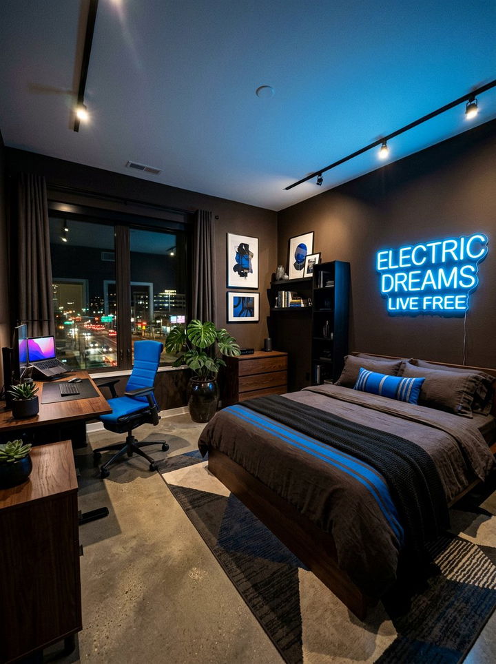 30 Classic Blue and Brown Bedroom Color Combo Inspiration