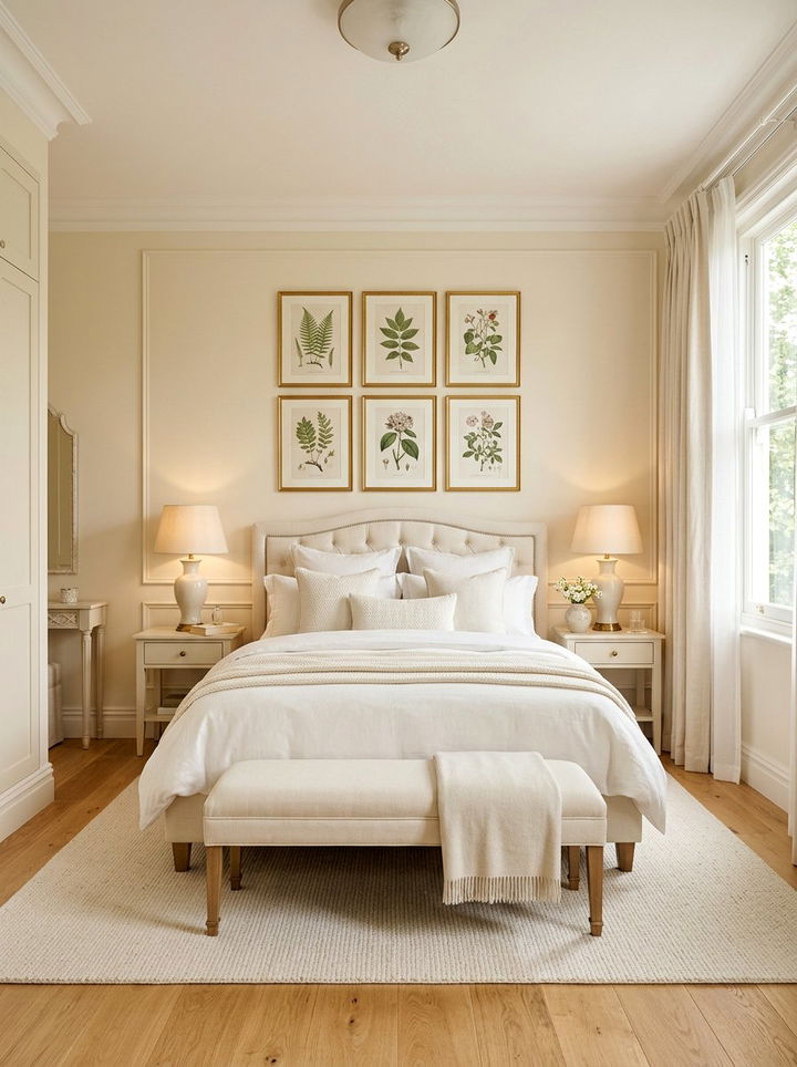 Elegant Cream Bedroom - 30 warm cream bedroom ideas