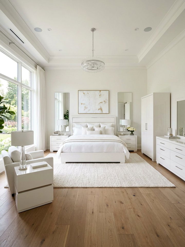 Elegant White Bedroom Suite - 30 contemporary white bedroom ideas