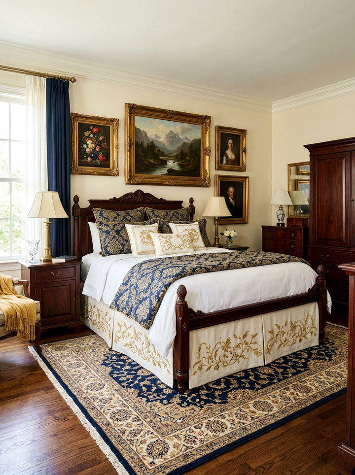 Embroidered Bed Skirt - 30 bedroom dust ruffles