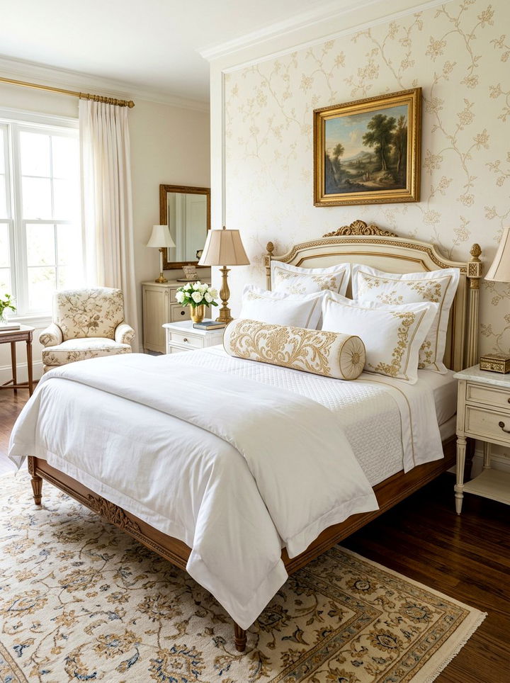 Embroidered Detail Bolster - 30 bedroom bolster pillows