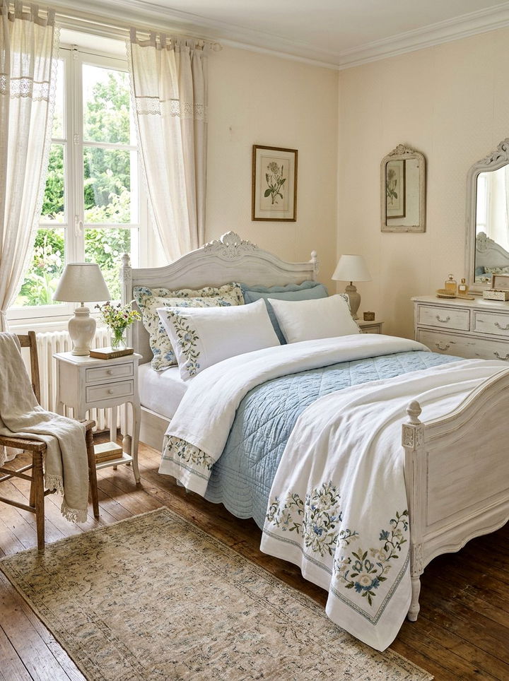 Embroidered Flat Sheet - 30 bedroom flat sheets