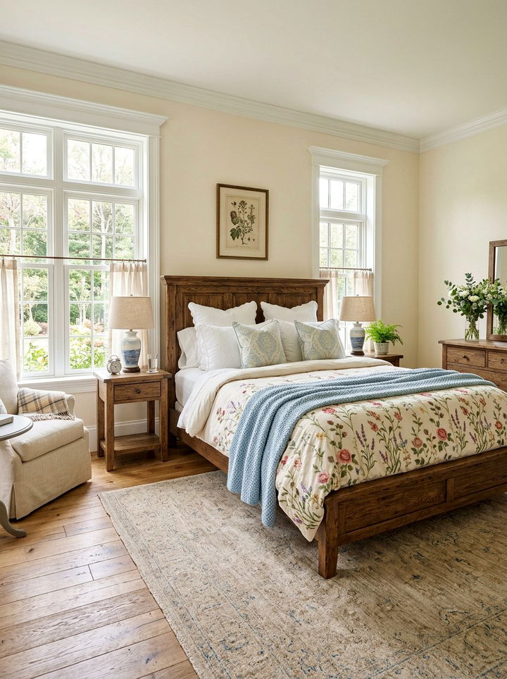 Embroidered Floral Duvet Cover - 30 embroidered bedroom ideas