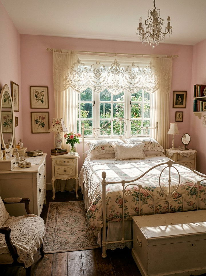 Embroidered Lace Valance - 30 bedroom window valances