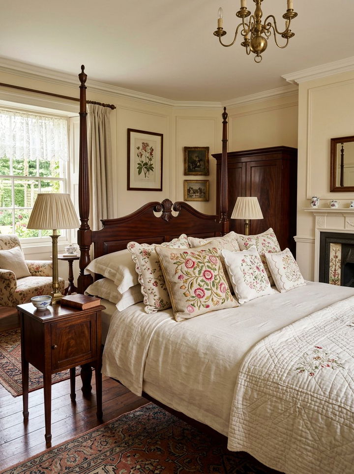 Embroidered Throw Pillow - 30 bedroom pillows