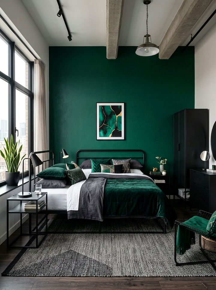 Emerald And Black Bedroom - 30 emerald bedroom ideas