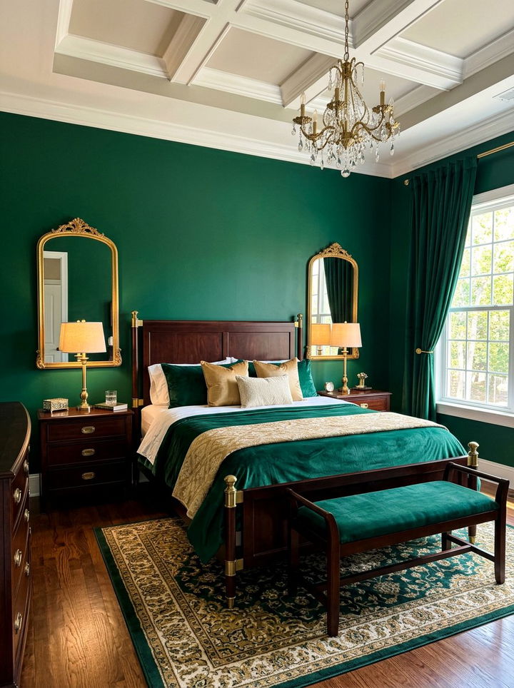 Emerald And Gold Bedroom - 30 emerald bedroom ideas