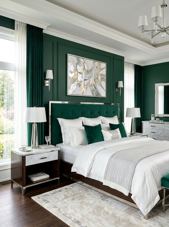 Emerald And Marble Bedroom - 30 emerald bedroom ideas