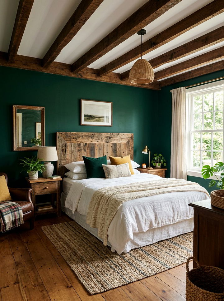 Emerald And Wood Bedroom - 30 emerald bedroom ideas