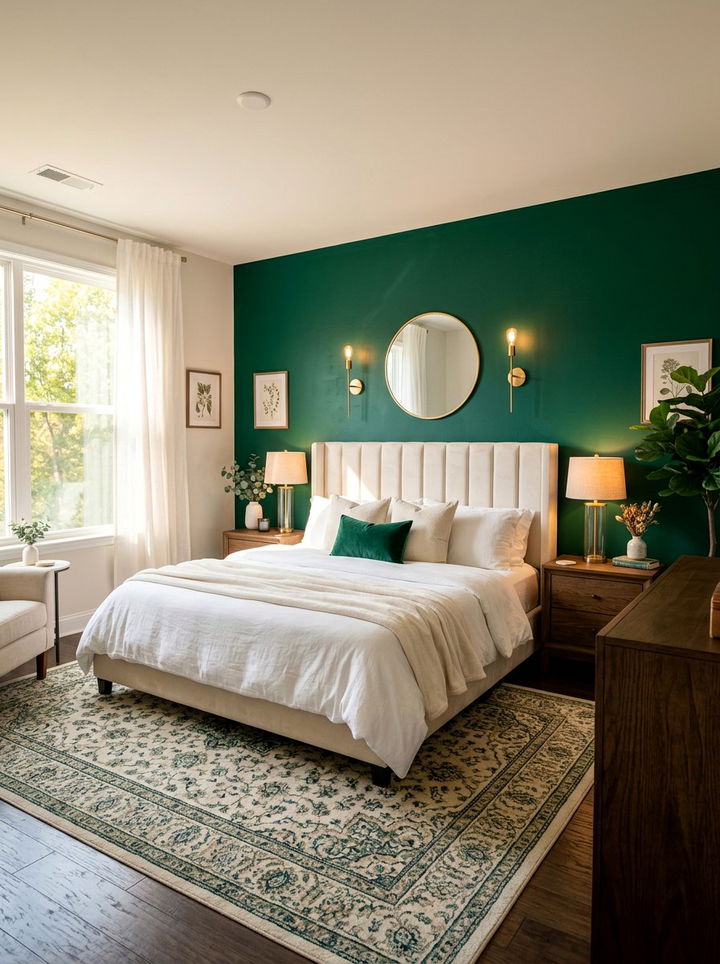 Emerald Green Accent Wall Master Bedroom - 30 emerald green accent wall bedroom