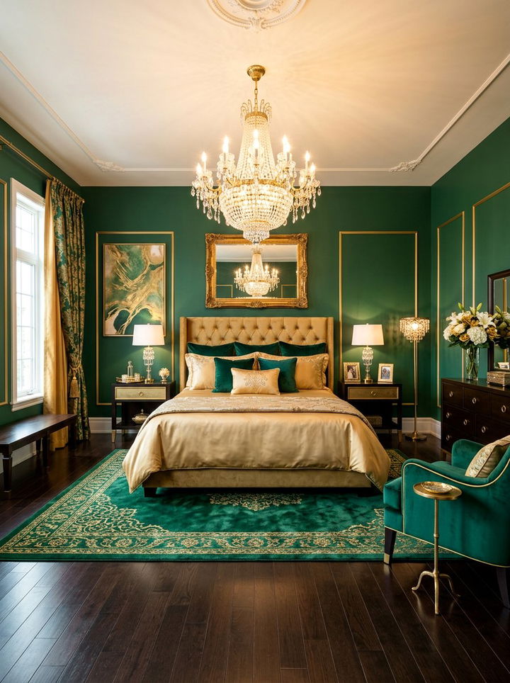 Emerald Green And Gold Yellow Bedroom - 30 yellow green bedroom ideas