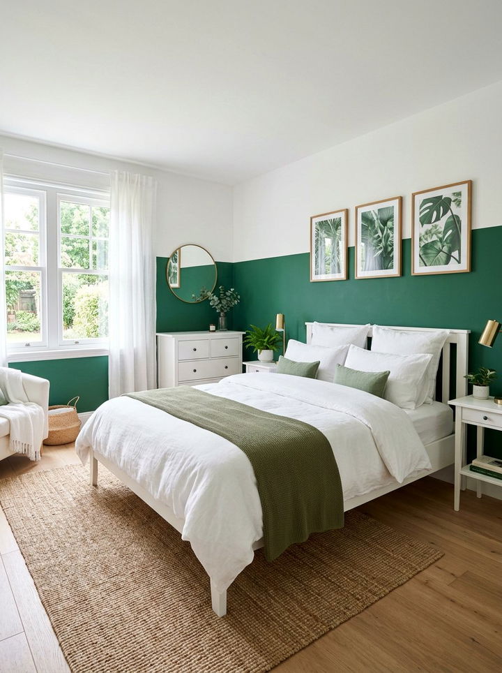 Emerald Green And White Bedroom - 30 emerald bedroom decor ideas