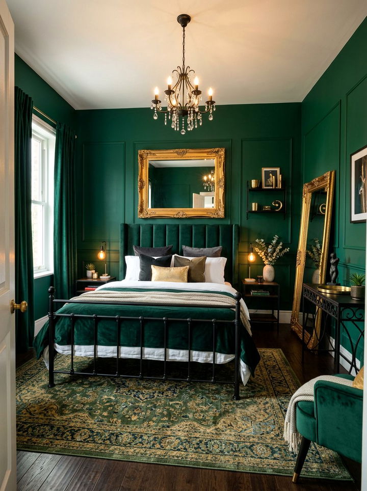 Emerald Green Bedroom - 30 energizing bedroom color ideas