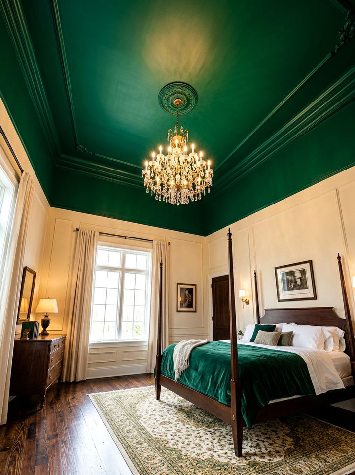 Emerald Green Bedroom Ceiling - 30 emerald bedroom ideas