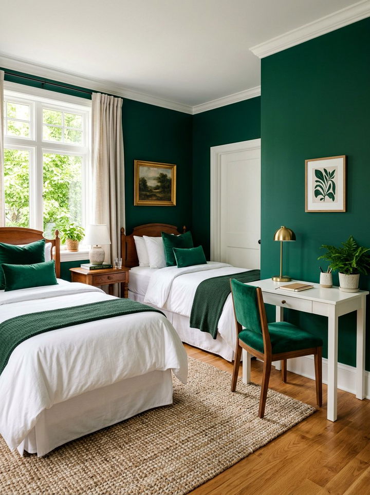 Emerald Green Guest Room Decor - 30 emerald bedroom decor ideas