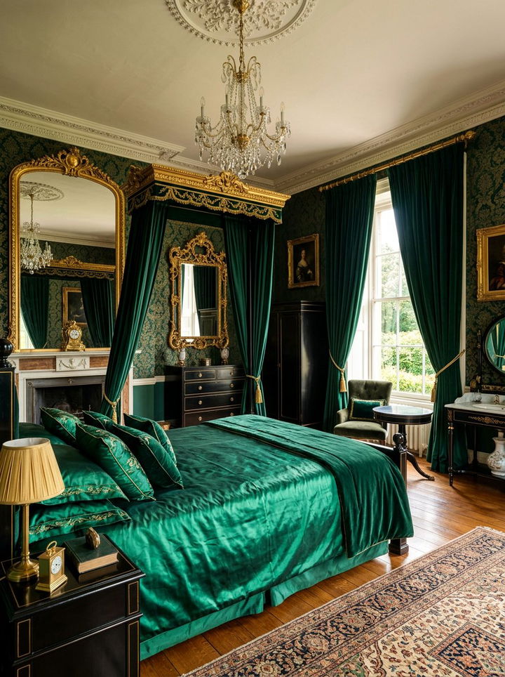 Emerald Green Silk Bedspread - 30 bedroom bedspreads