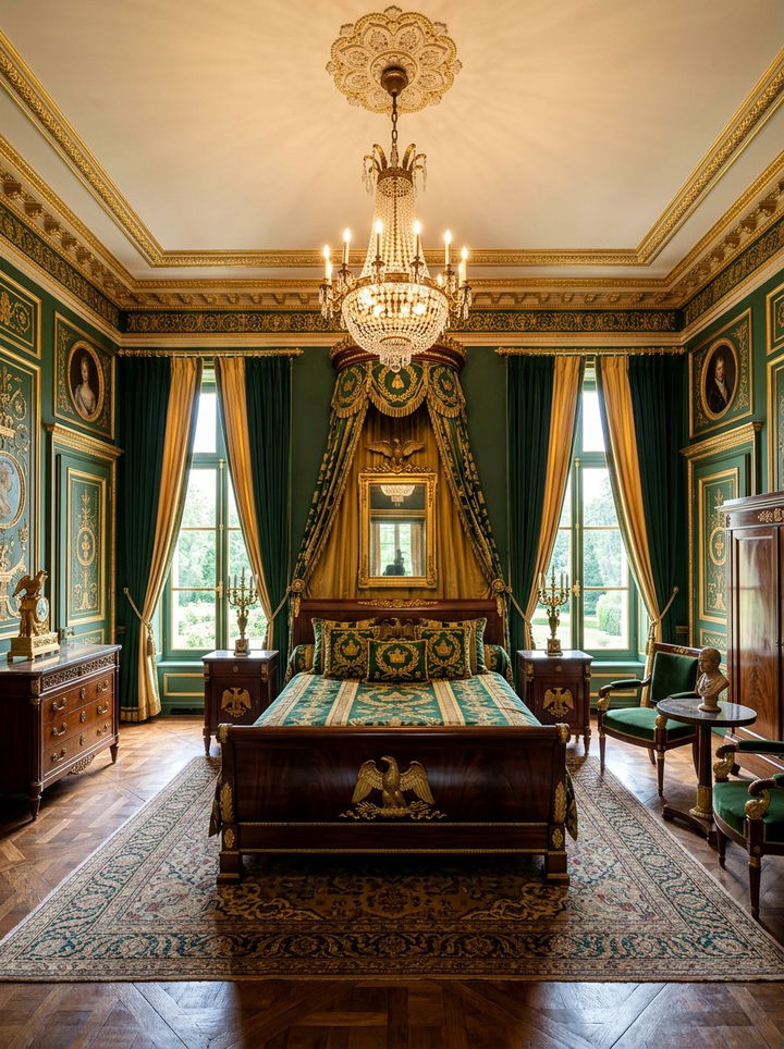 Empire style bedroom - 30 historic home bedroom ideas