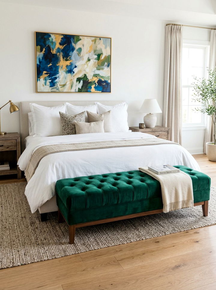 End Of Bed Bench - 30 bedroom seating ideas