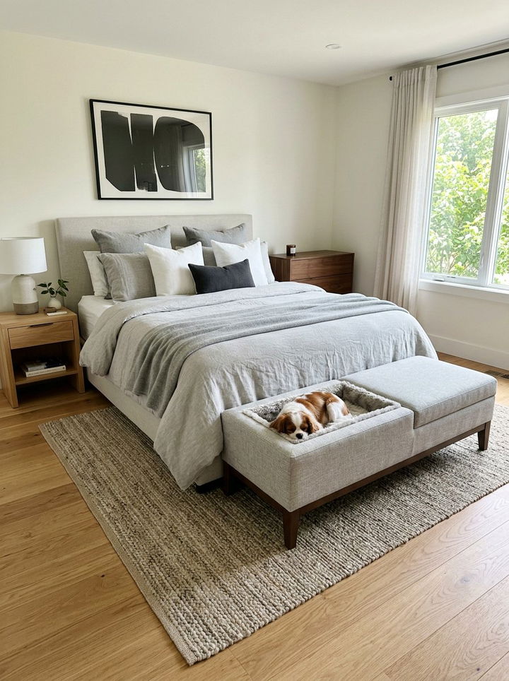 End Of Bed Dog Bench - 30 dog bed bedroom ideas