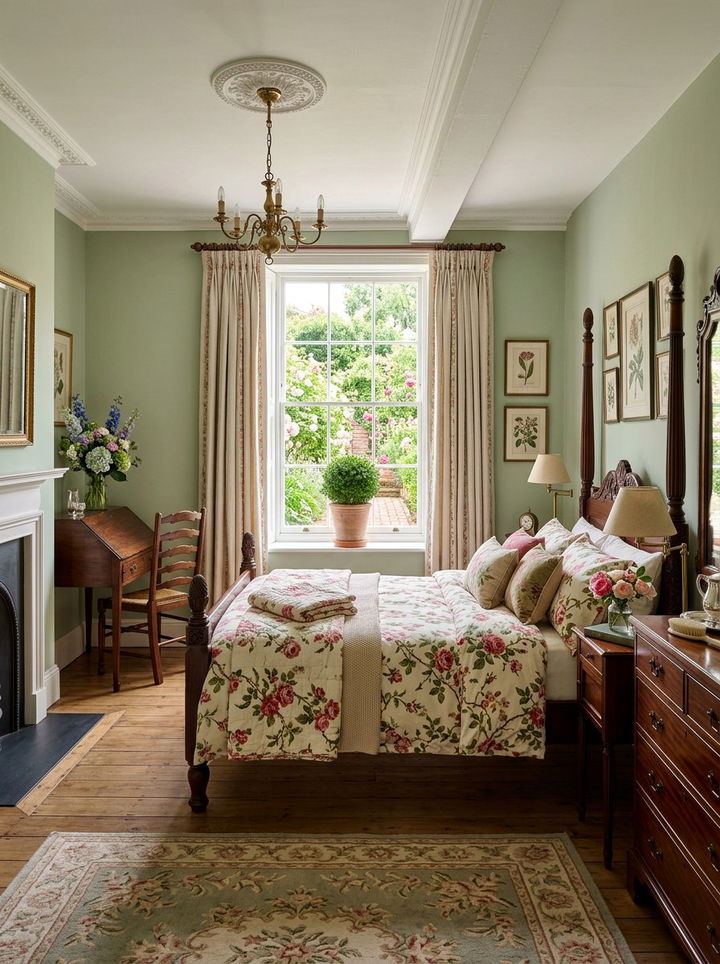 English Garden Bedroom - 30 garden themed bedroom ideas